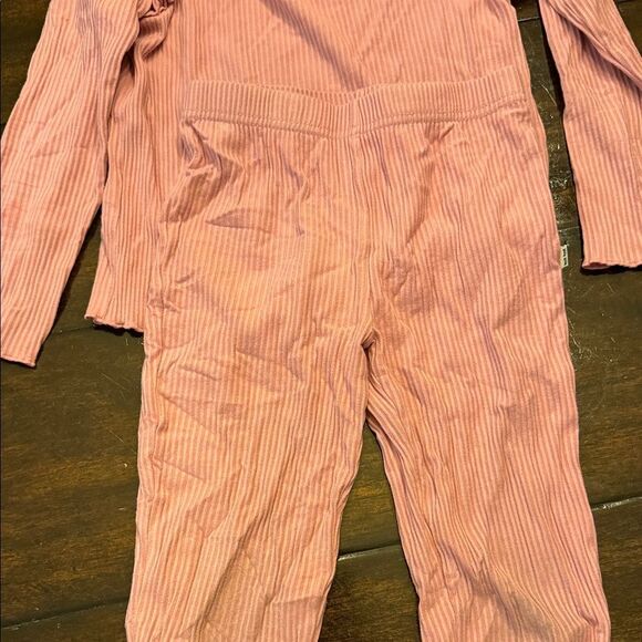Little Sleepies Coral Ruffled Pajama Set - Picture 4 of 5